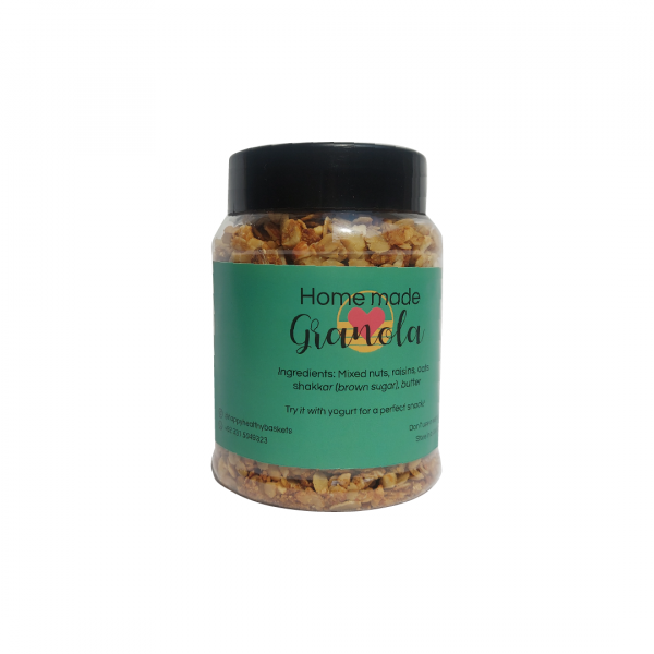 Homemade granola - 250 gm - happyhealthybaskets